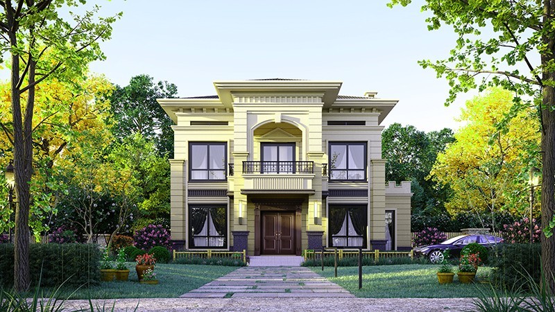 得荣中式合院住宅，开放庭院与邻里乡亲更亲近